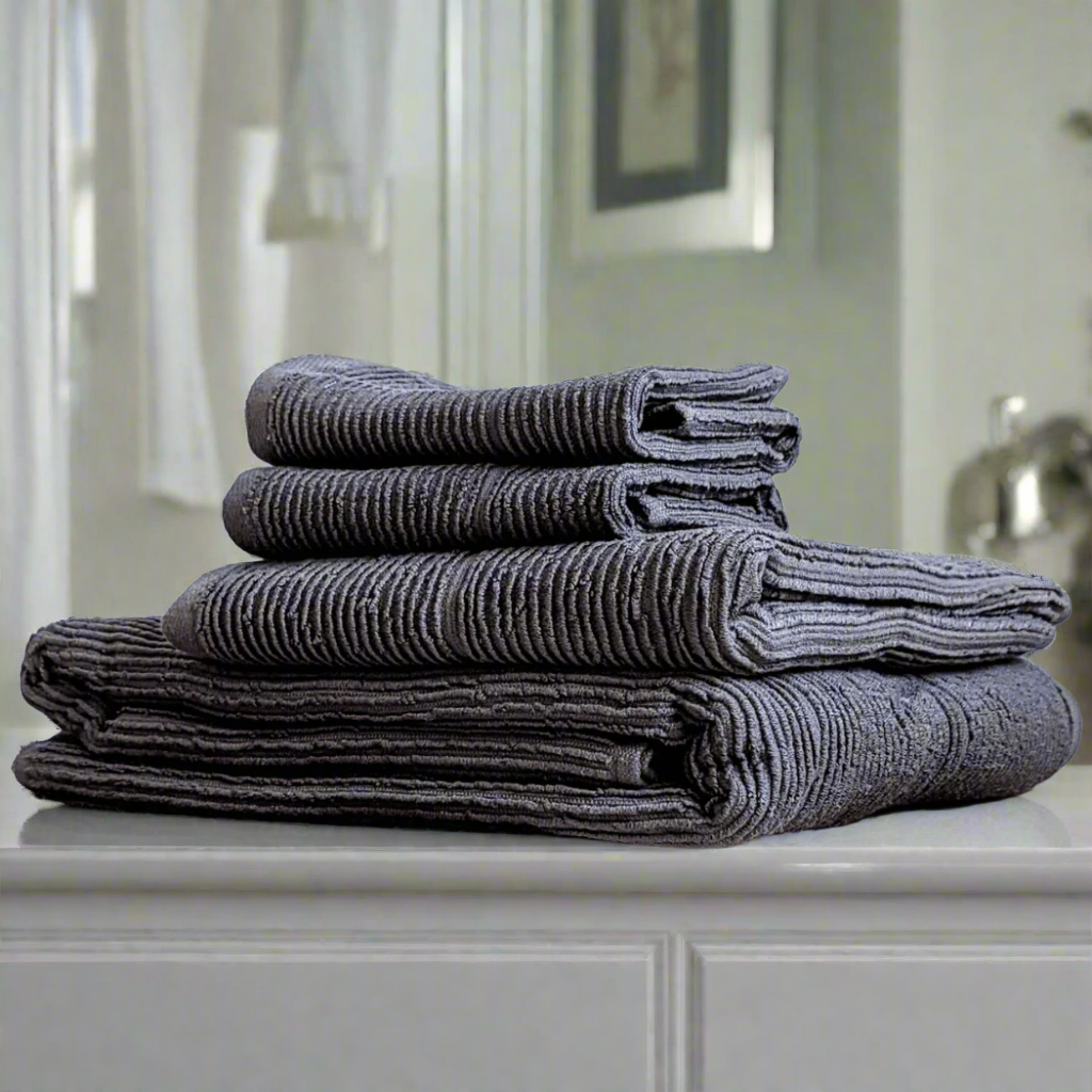 Turkish Bath Towel Ribbed Terry 380gsm Luxury, Sardes