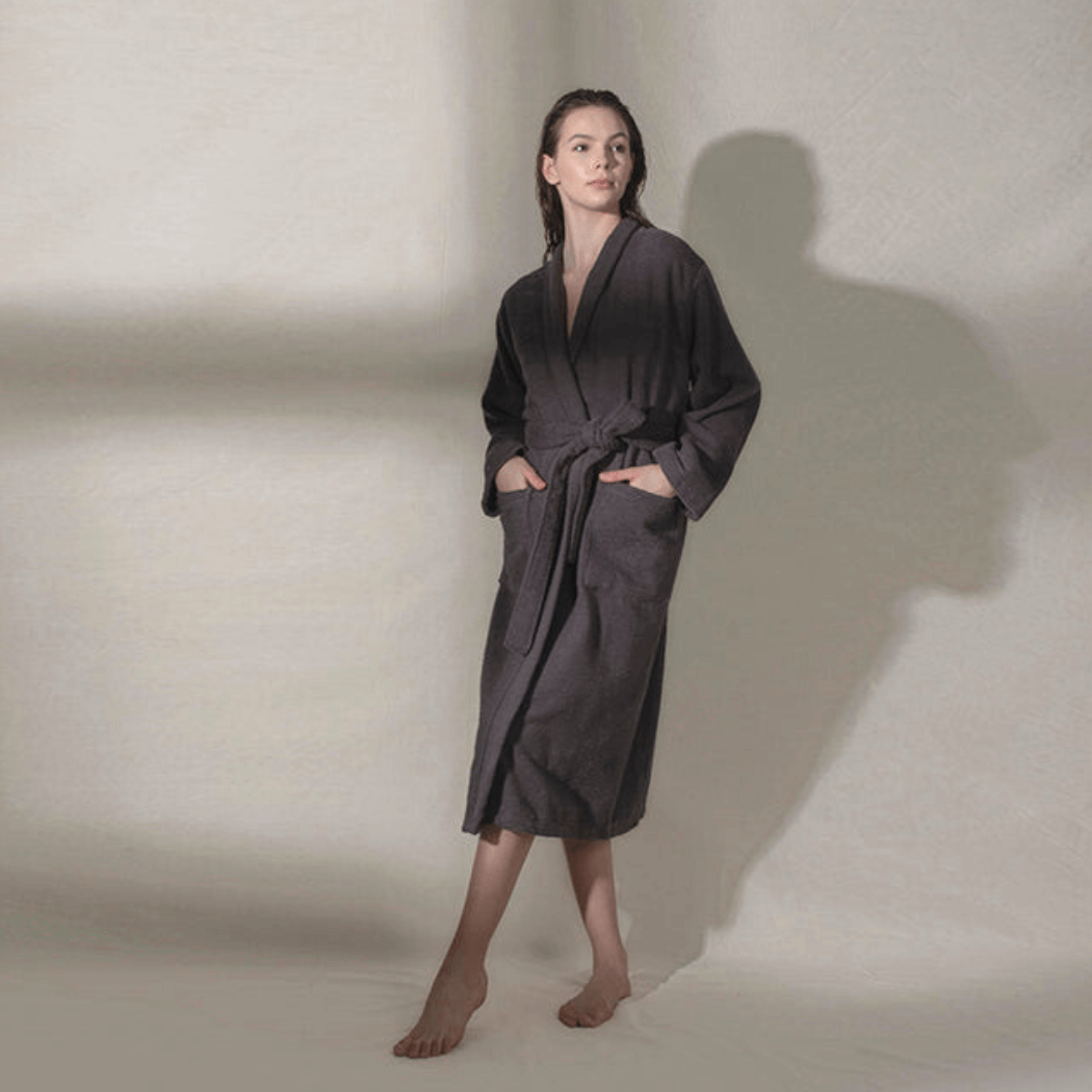 Bathrobe, Ribbed Terry 380gsm Luxury Unisex, Sardes