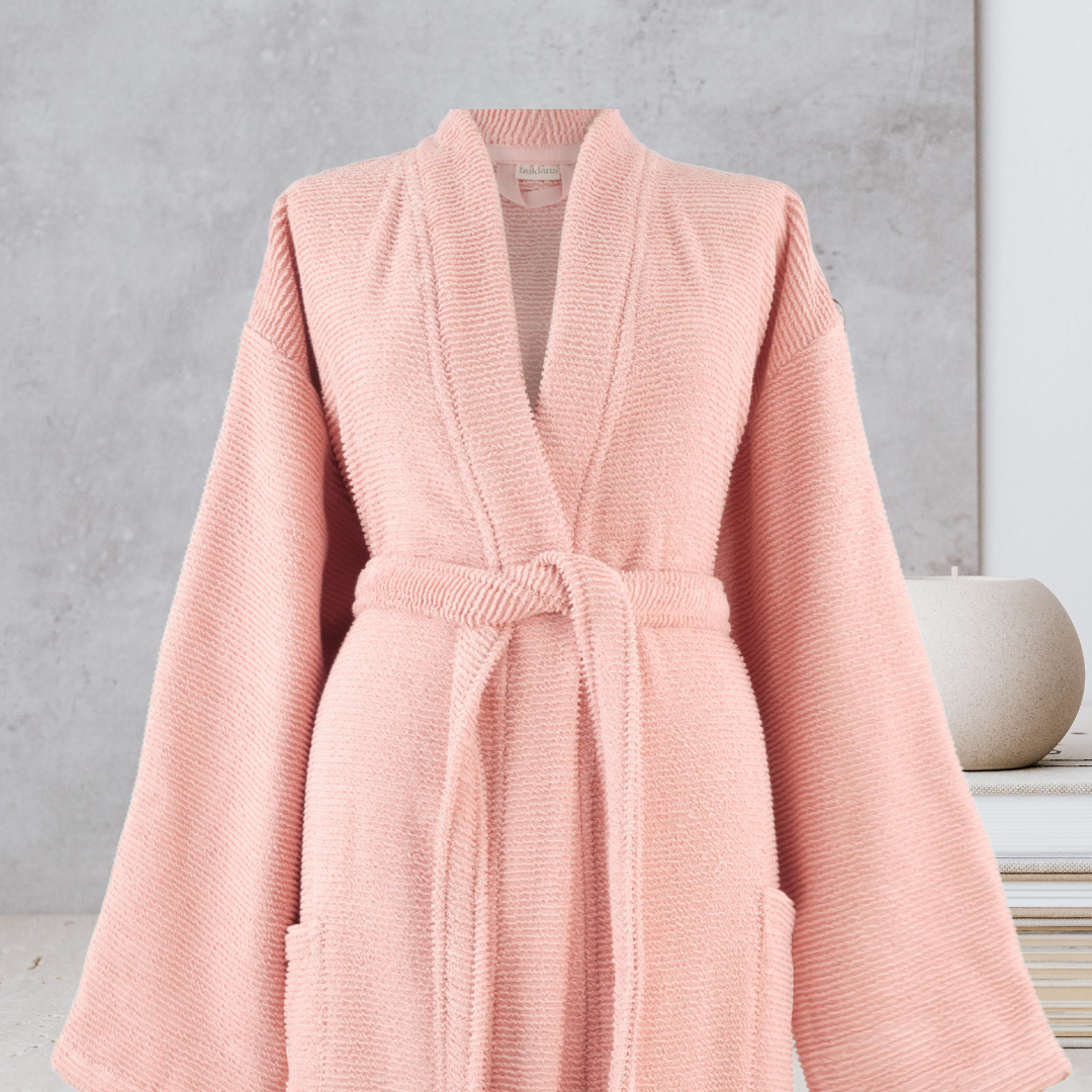 Bathrobe, Ribbed Terry 380gsm Luxury Unisex, Sardes