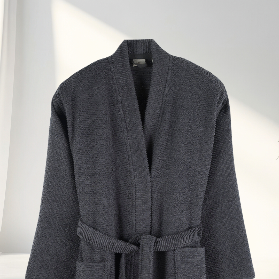 Bathrobe, Ribbed Terry 380gsm Luxury Unisex, Sardes