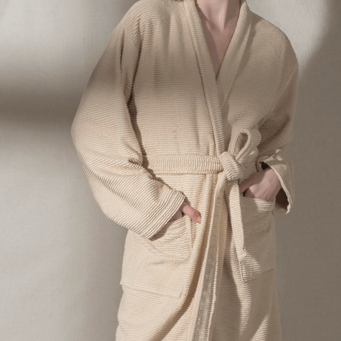 Bathrobe, Ribbed Terry 380gsm Luxury Unisex, Sardes