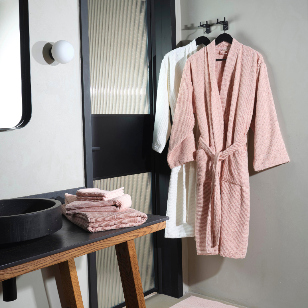 Bathrobe, Ribbed Terry 380gsm Luxury Unisex, Sardes