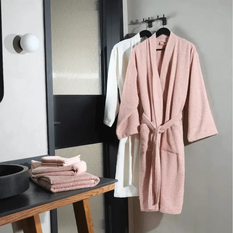 Bathrobe, Ribbed Terry, Sardes