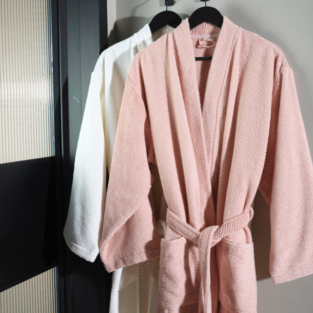 Bathrobe, Ribbed Terry 380gsm Luxury Unisex, Sardes
