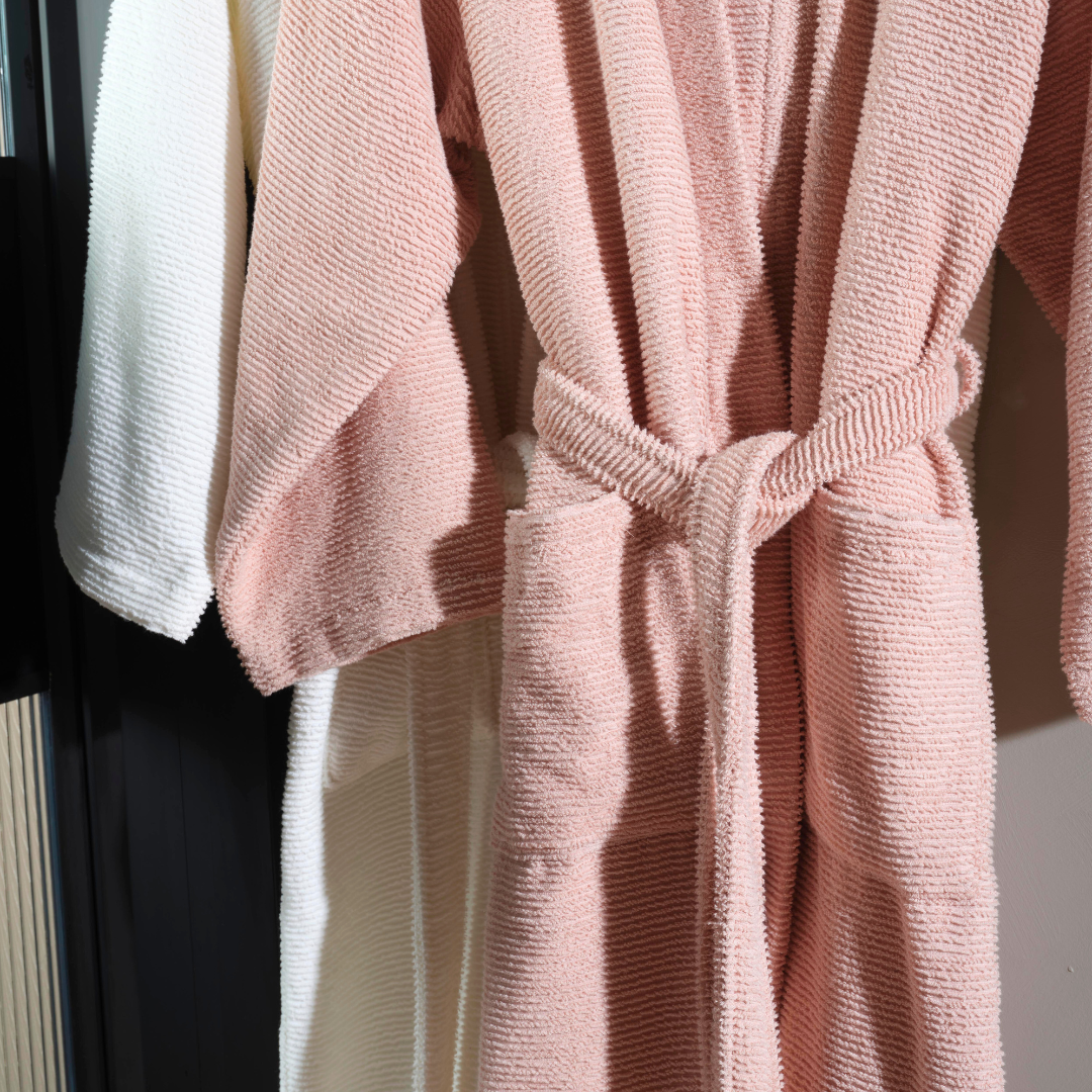 Bathrobe, Ribbed Terry 380gsm Luxury Unisex, Sardes