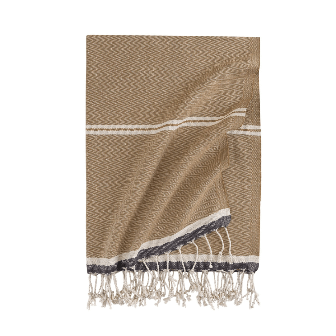 Turkish Beach Towel Cotton Linen 160gsm, Mykanos