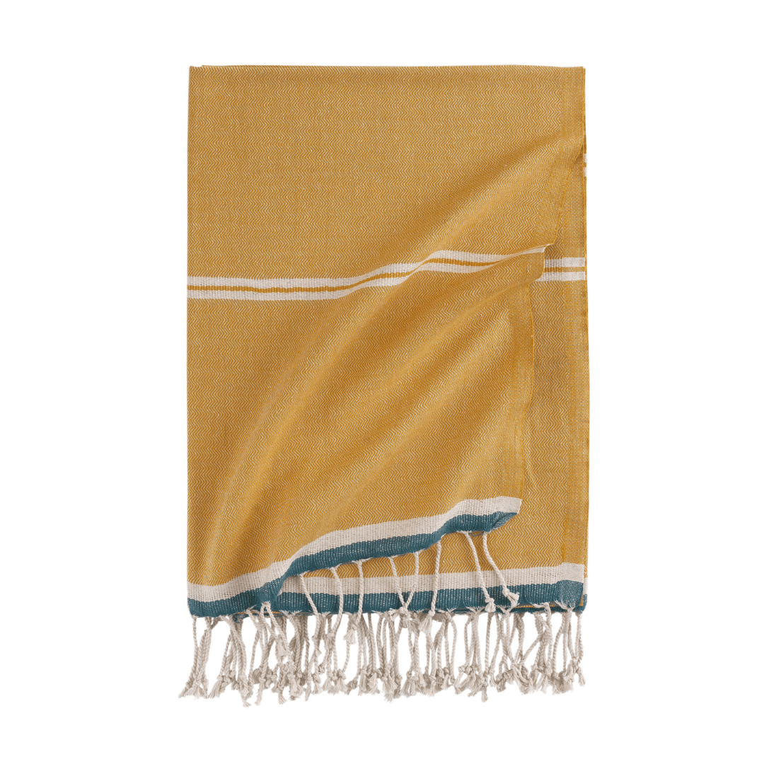 Turkish Beach Towel Cotton Linen 160gsm, Mykanos