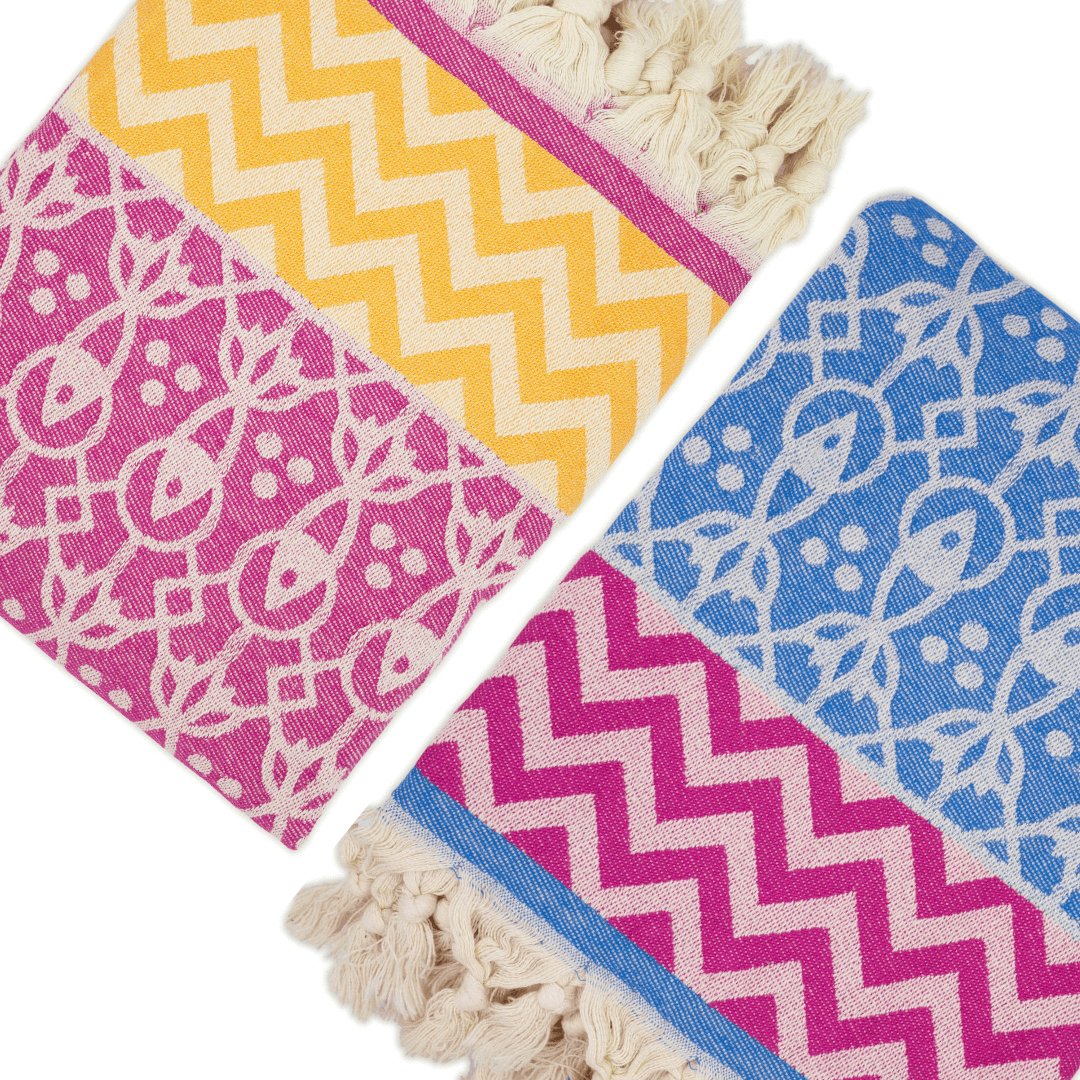 Turkish Beach Towel Duo's - 2 Towel Sets