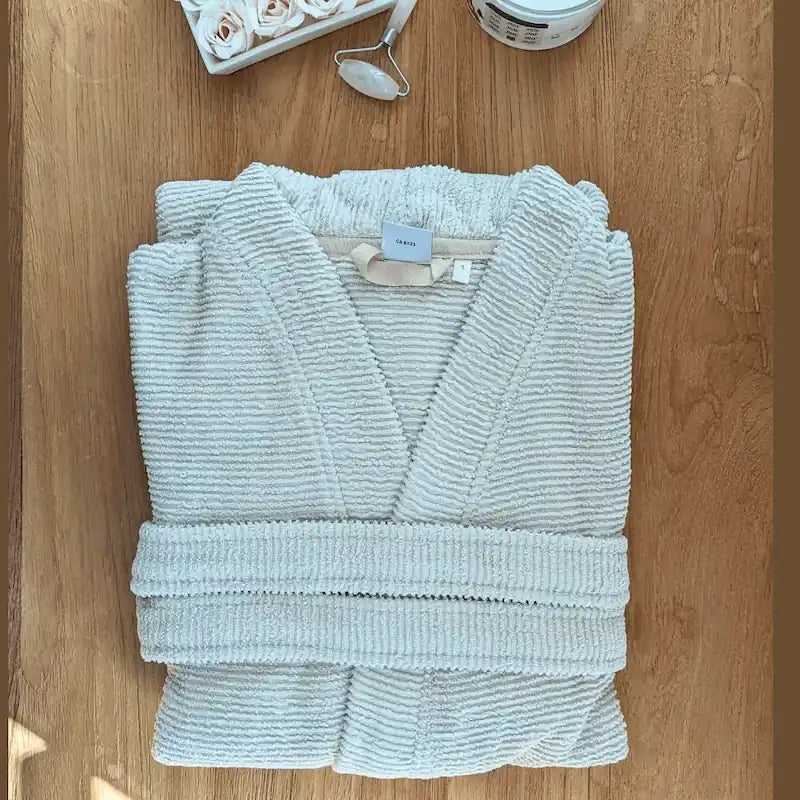 Bathrobe, Ribbed Terry, Sardes