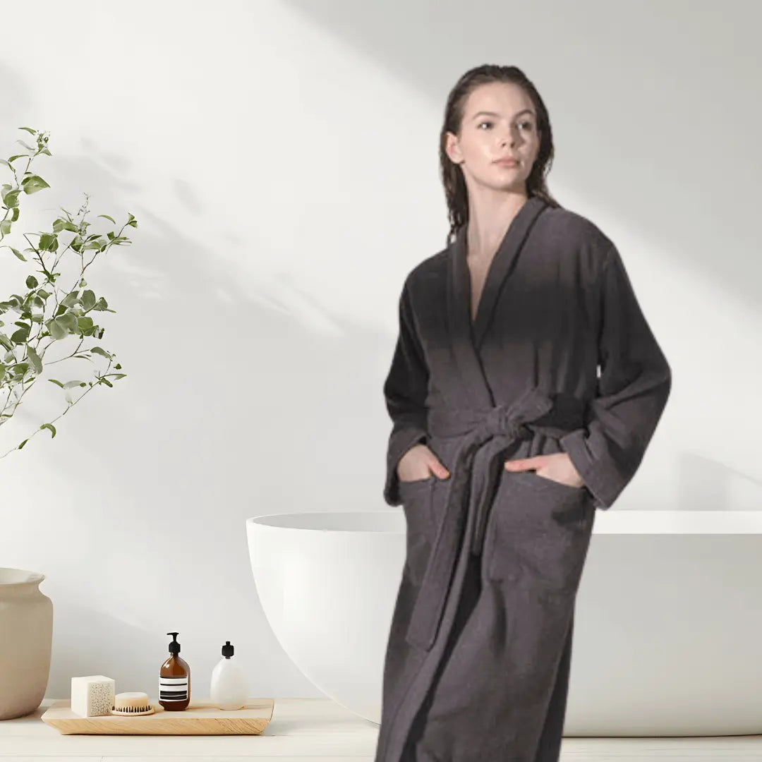 Bathrobe, Ribbed Terry, Sardes