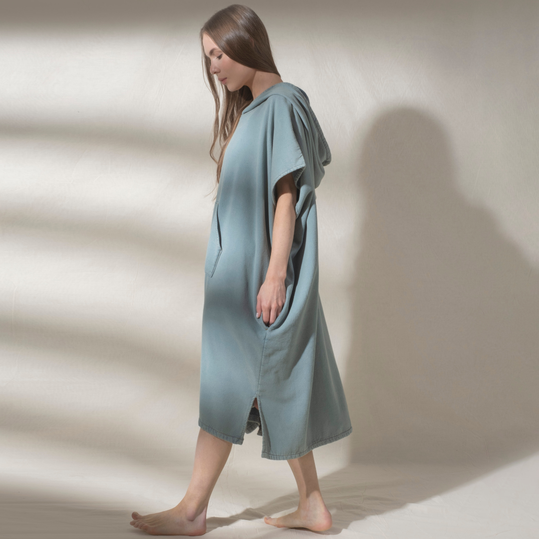 Beach Poncho Changing Robe Hood Unisex