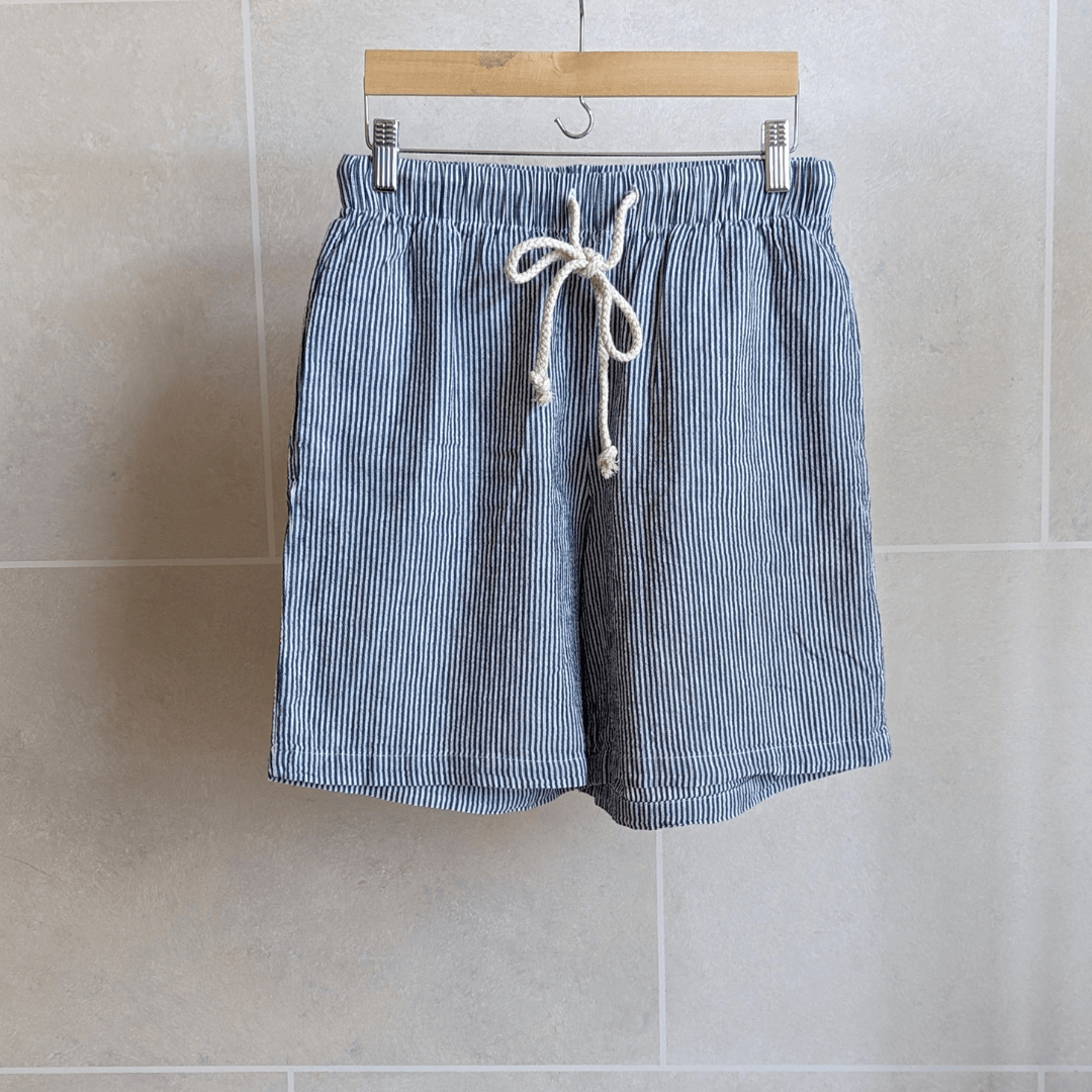 Cotton-Linen Pull on Shorts