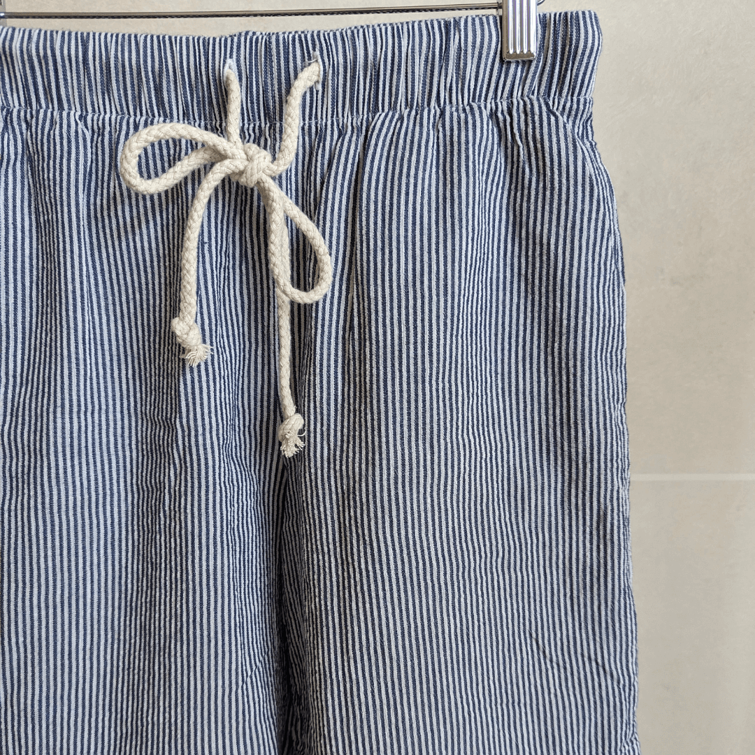 Cotton-Linen Pull on Shorts