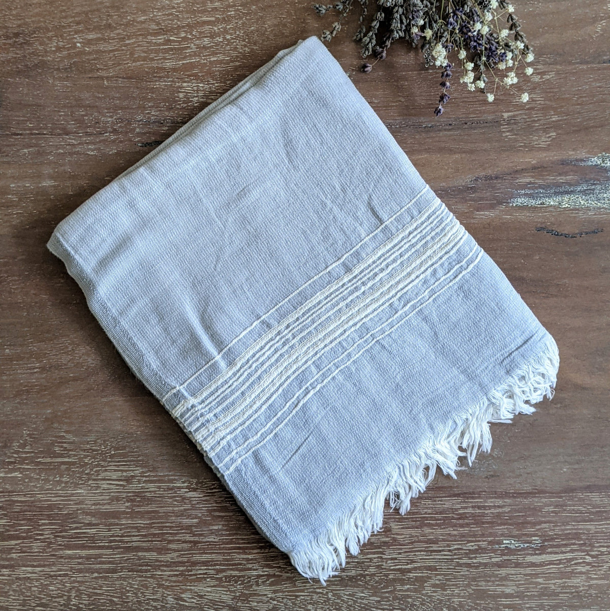 Turkish Towel, Linen Mix, 160GSM, Marl
