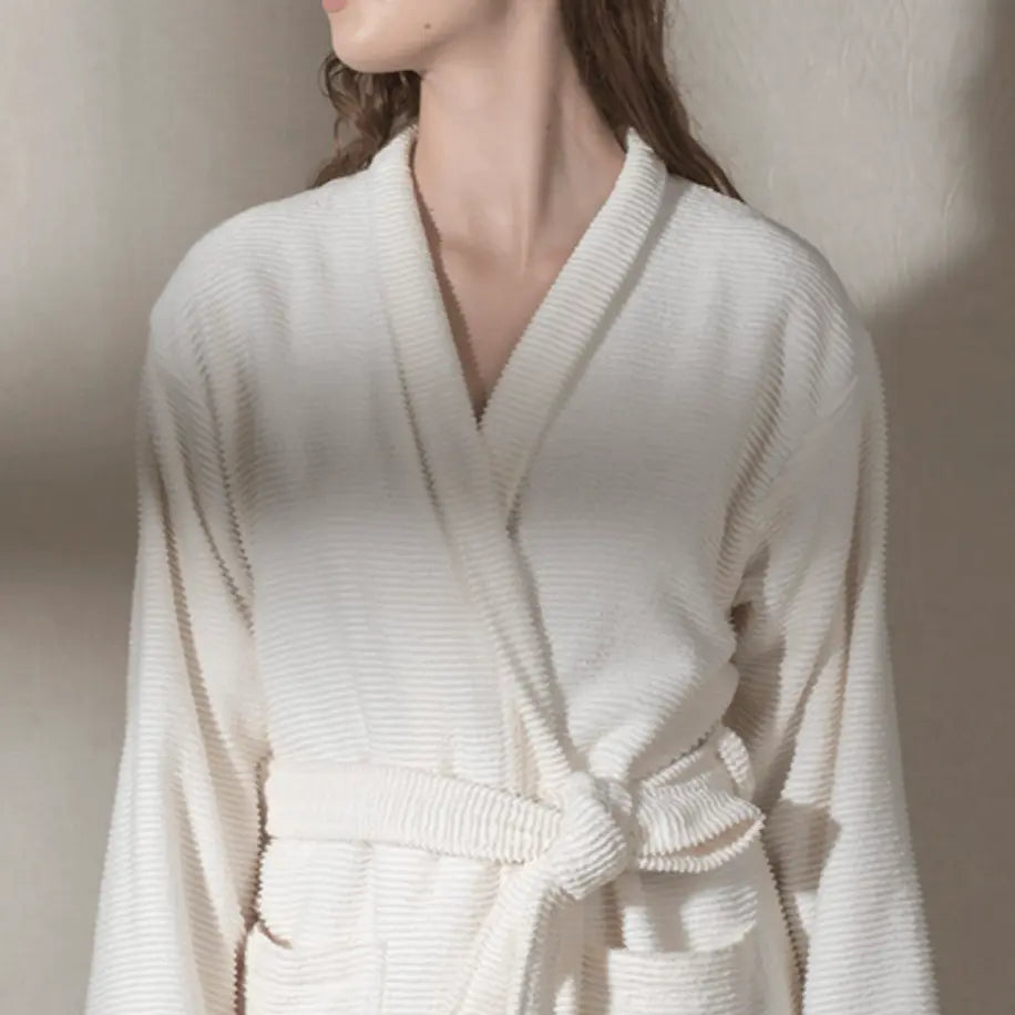 Bathrobe, Ribbed Terry, Sardes