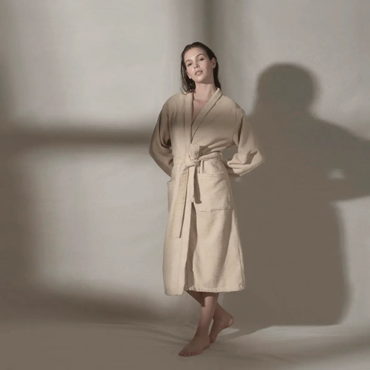 Bathrobe, Ribbed Terry, Sardes