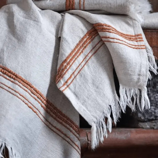 Turkish Towel, Linen Mix, Marl
