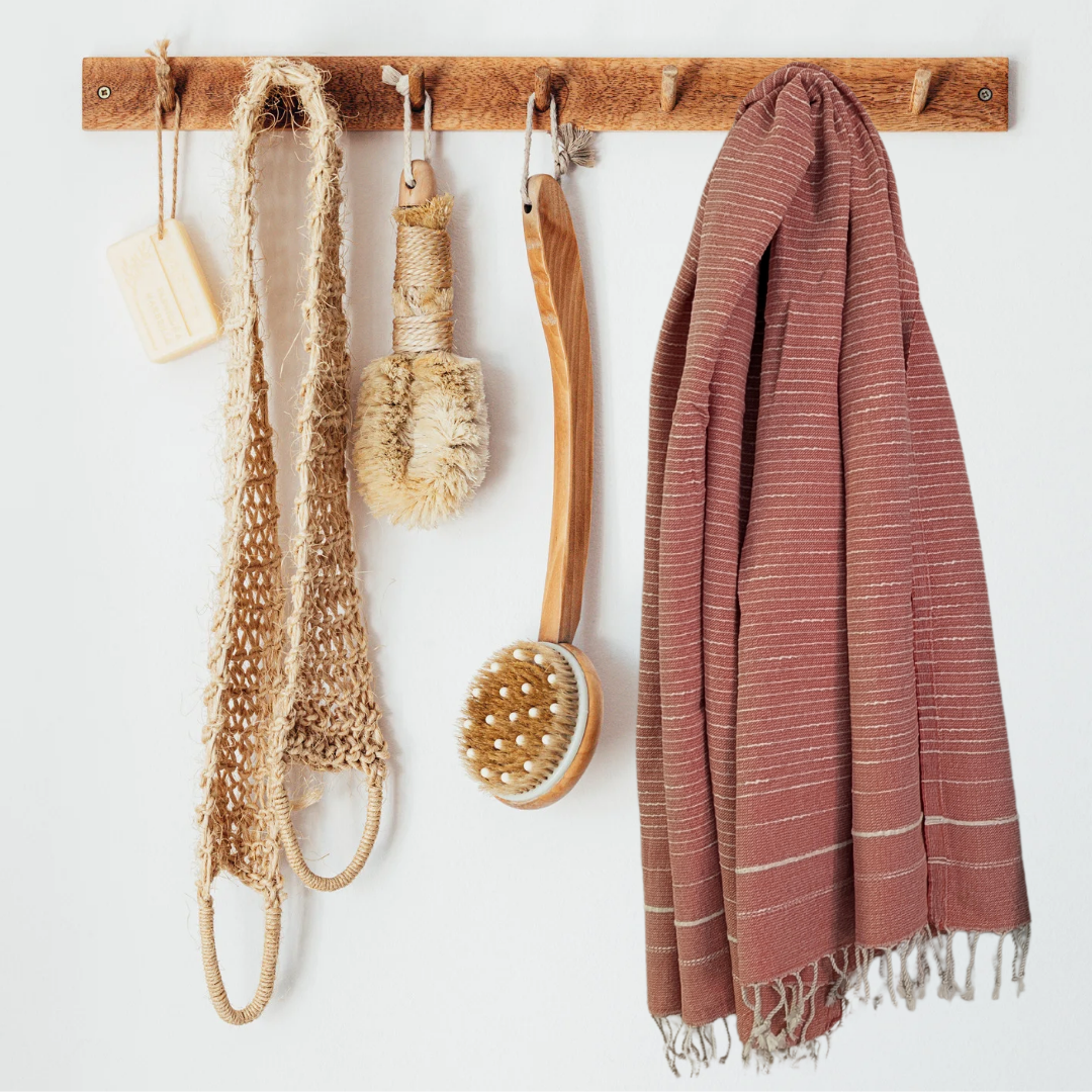 Turkish Beach Towel 15% Linen 200gsm Bath SPA, Perla