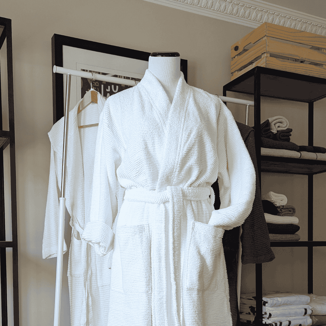 Bathrobe, Ribbed Terry 380gsm Luxury Unisex, Sardes