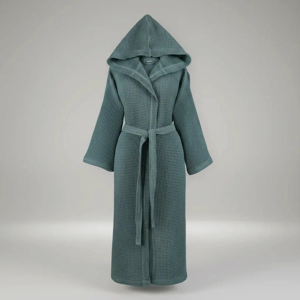 Waffle Bathrobe with Hood, Lento