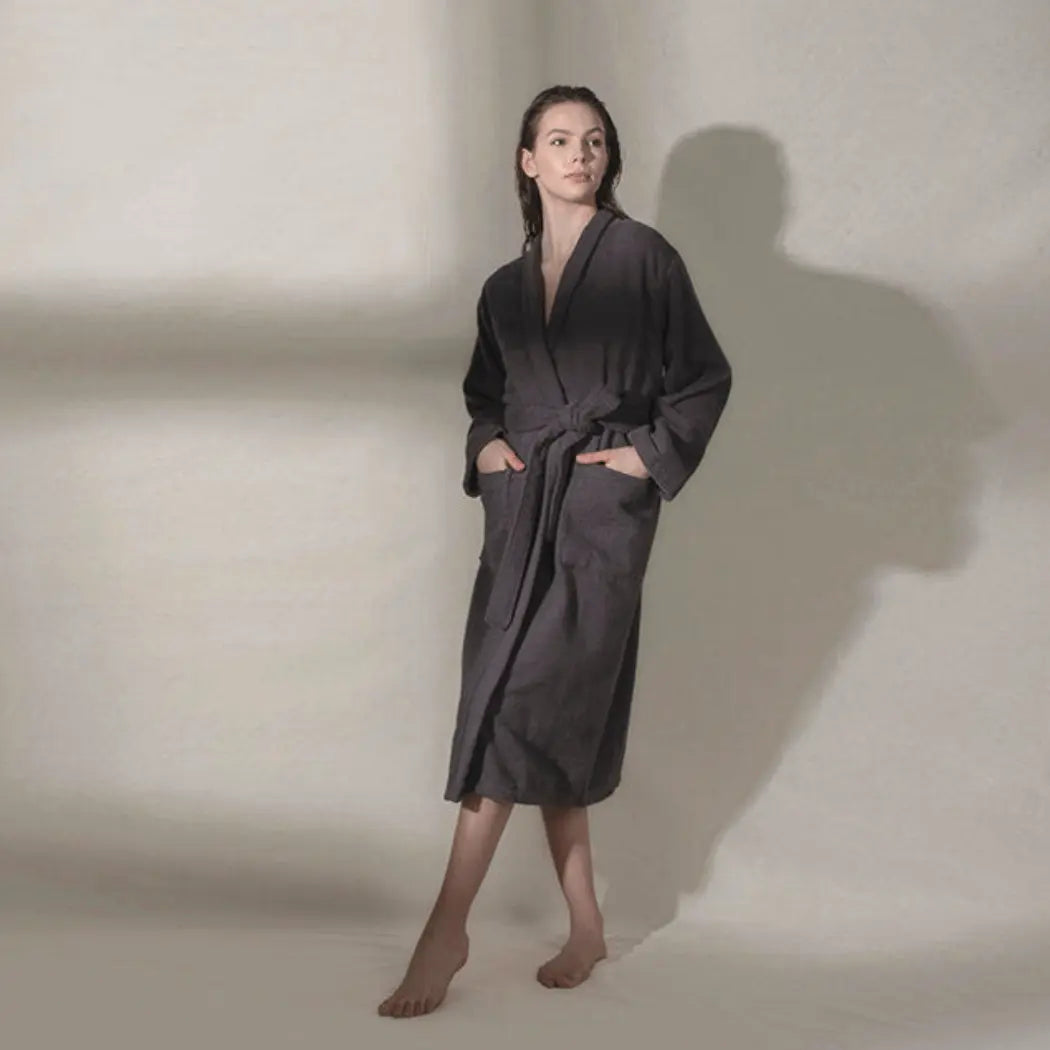 Bathrobe, Ribbed Terry, Sardes