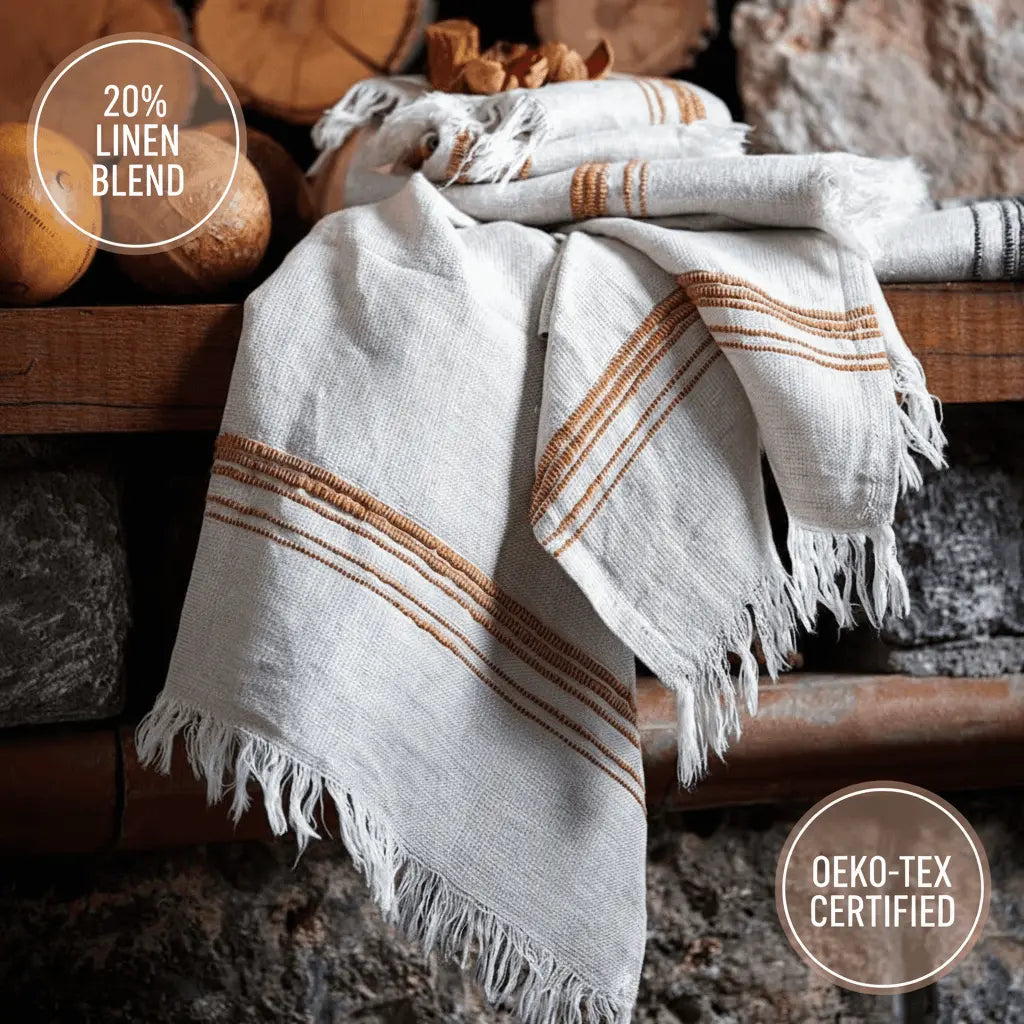 Turkish Towel, Linen Mix, Marl