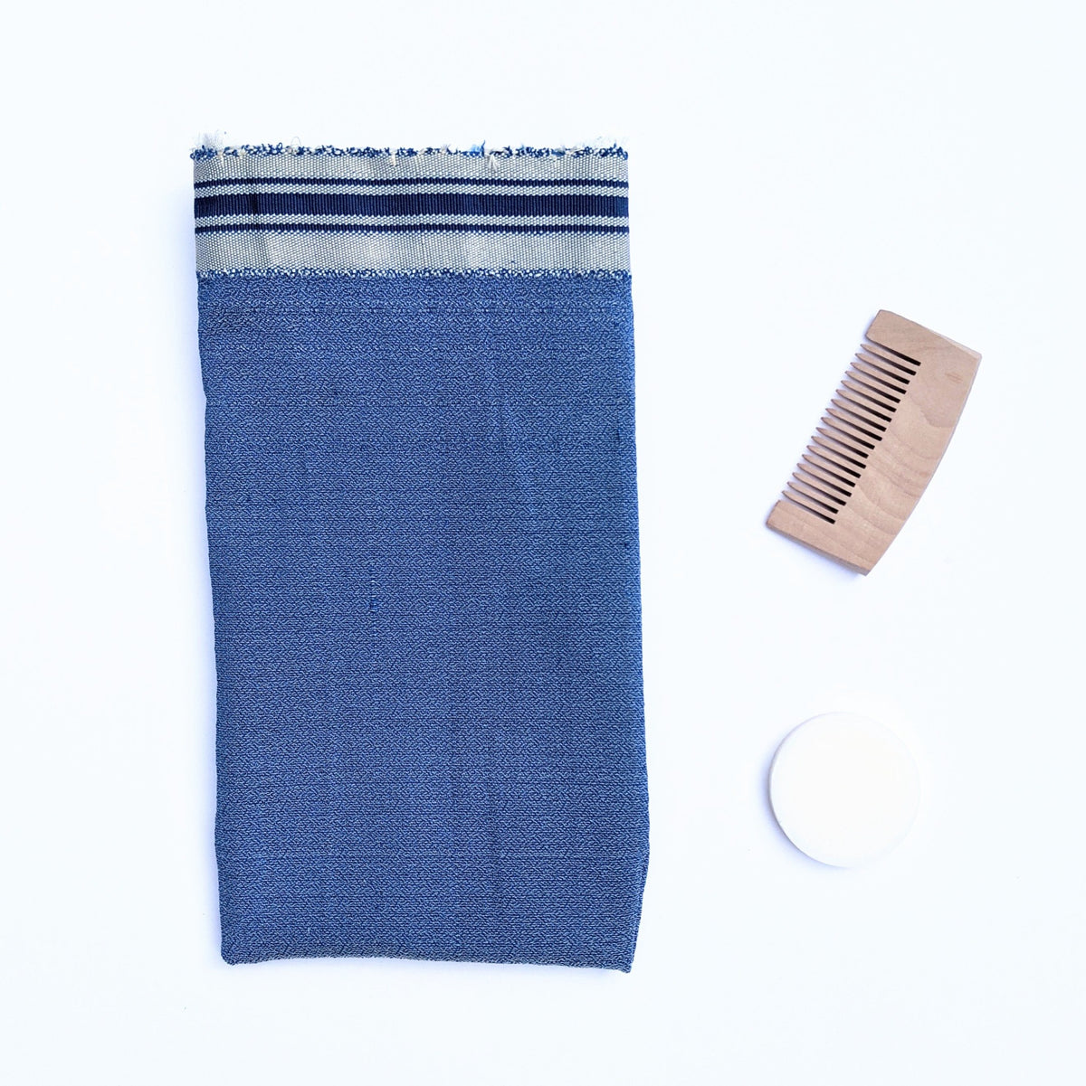 Exfoliating Mitt - Coarse for Deep Peeling, Indigo