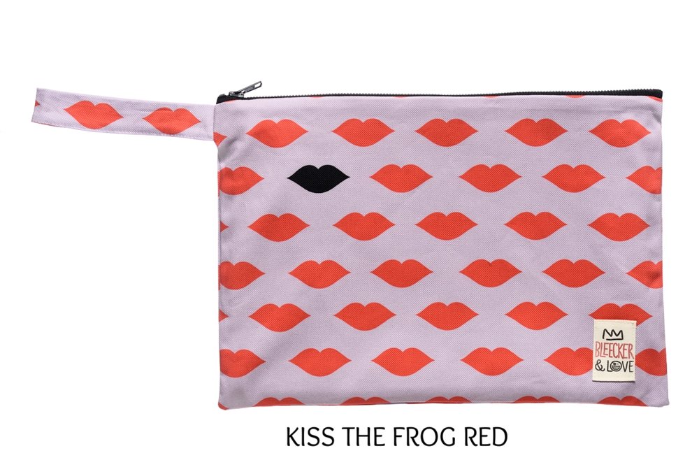 Stylish Vibrant Clutch with a handle waterproof lining splashproof
