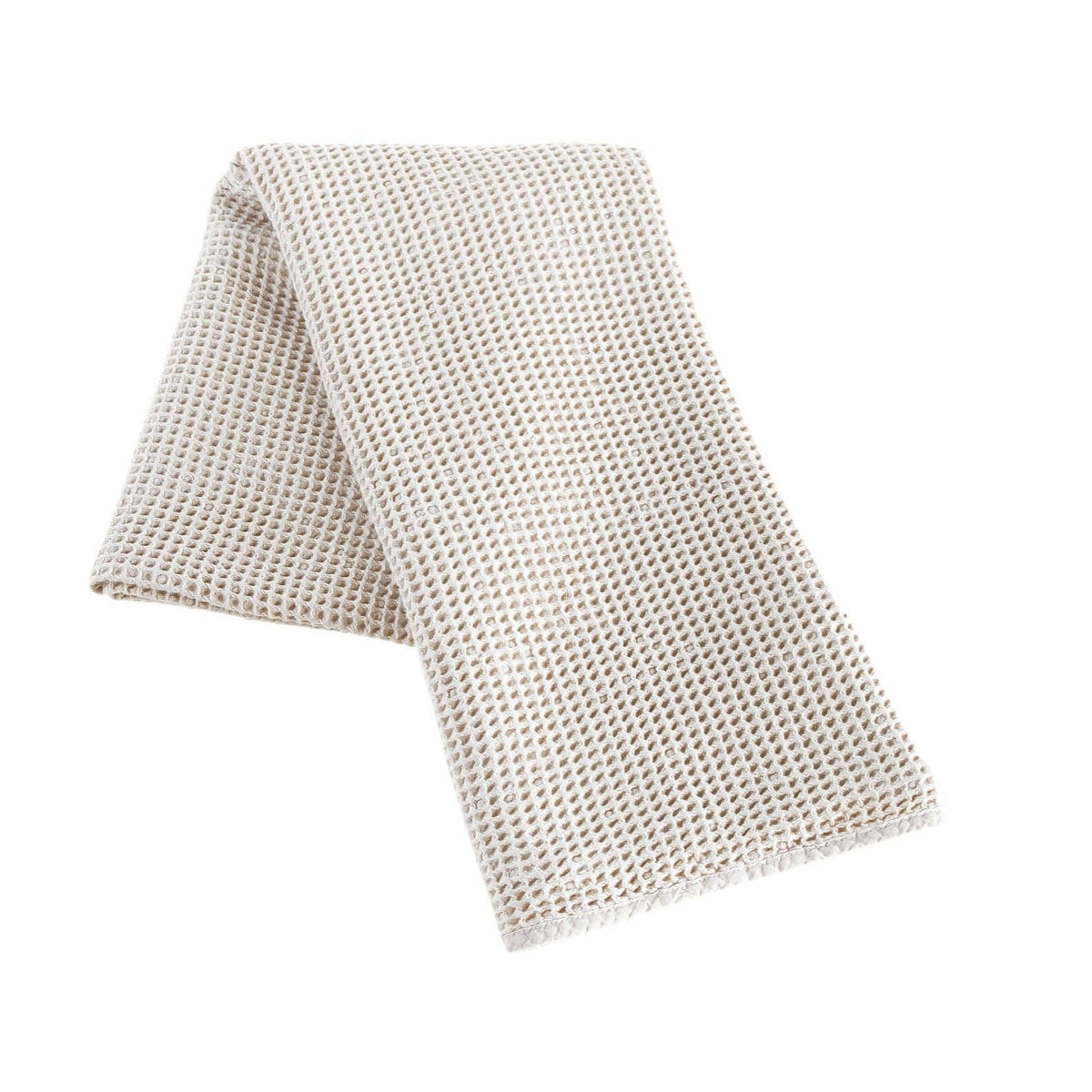 hand towel waffle weave, no fringes, no tassels, neutral beige turkish towel