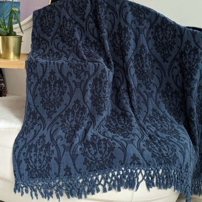 Risus, Throw, Blanket - Cobalt