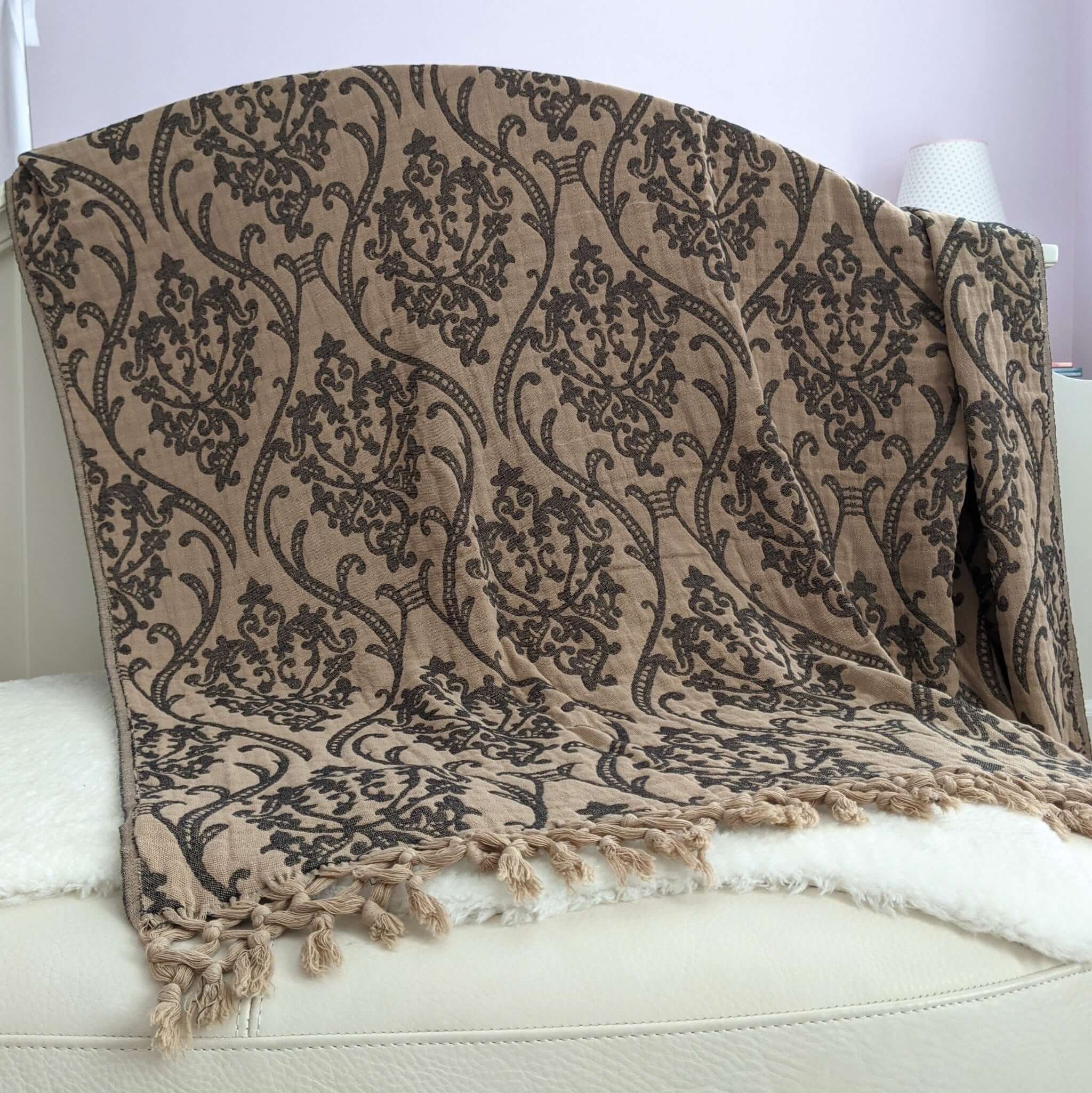 Throw blanket beige online