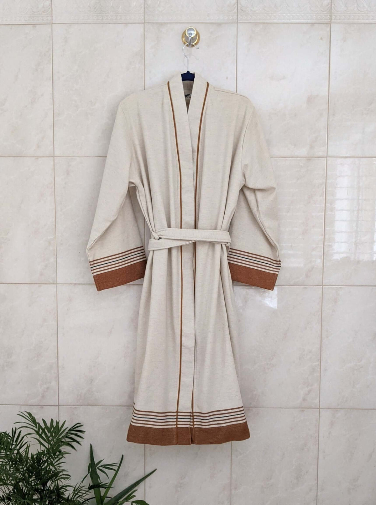 Pandora Men's Bathrobe with Terry Inside 300gsm