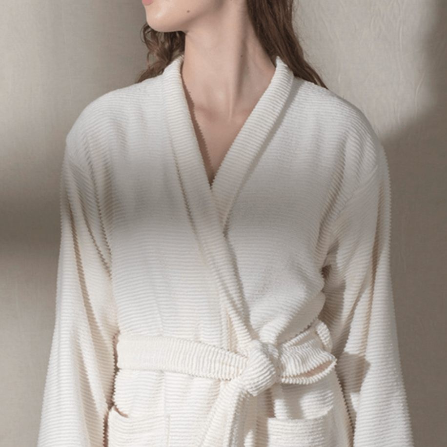 Bathrobe, Ribbed Terry 380gsm Luxury Unisex, Sardes