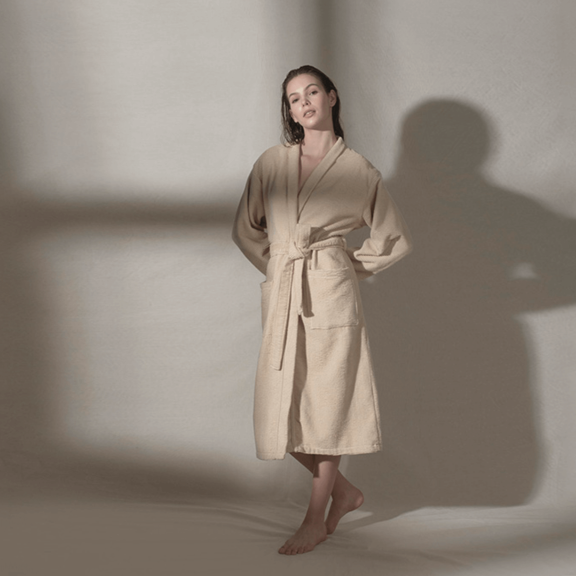 Bathrobe, Ribbed Terry 380gsm Luxury Unisex, Sardes