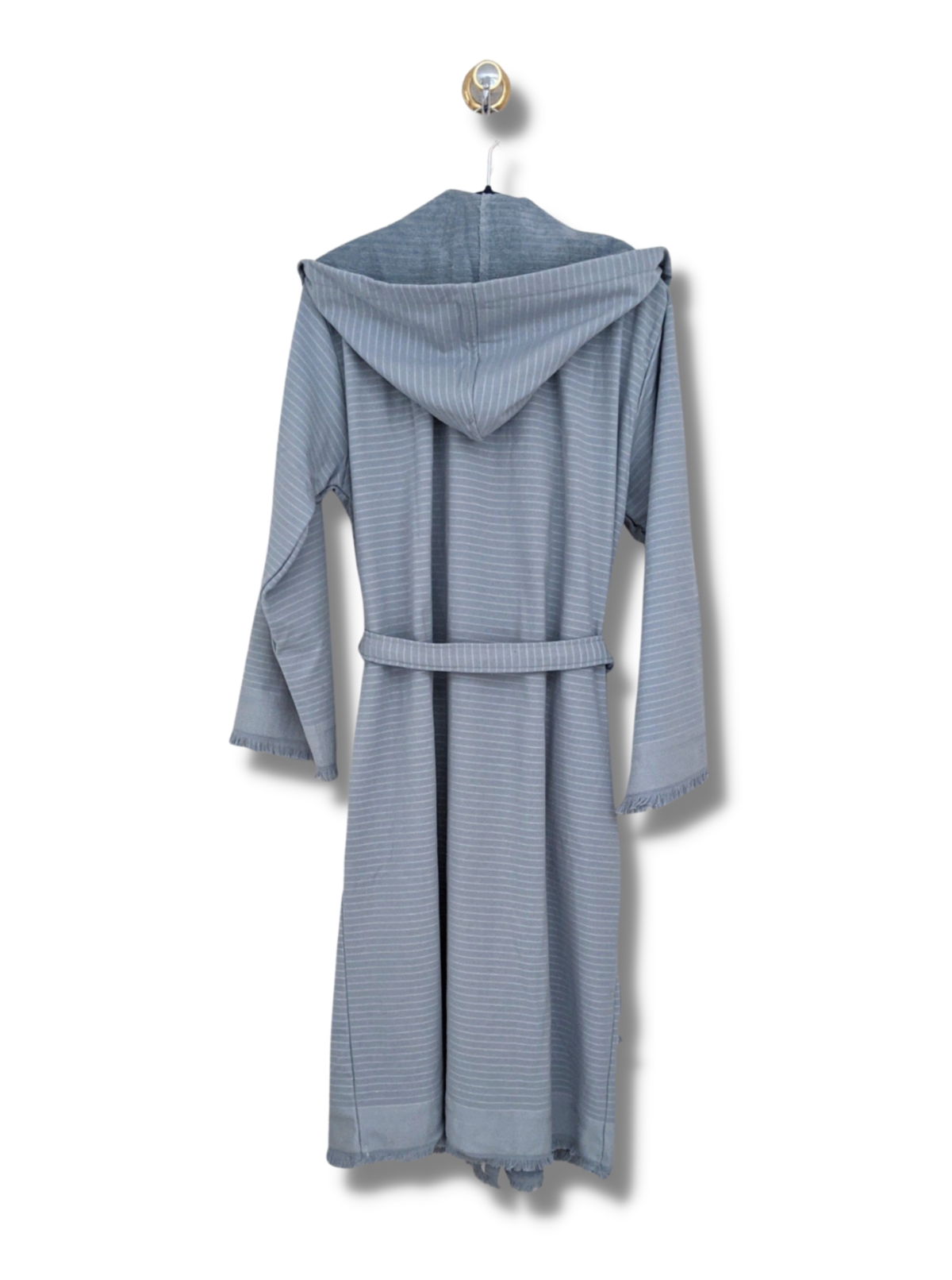 SALE - Bathrobe, One Side Terry, Blue